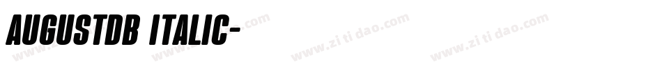 AugustDB Italic字体转换